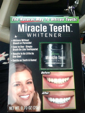 MIRACLE TEETH WHITENER    مبيض الاسنان و منظف اللثة