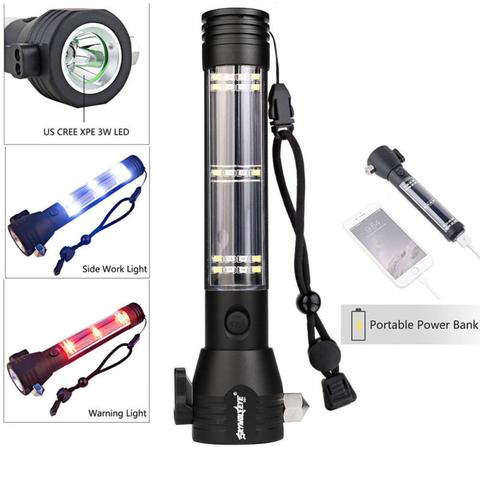 POWER SOLAR FLASHLIGHT      يعمل بالطاقة الشمسية مصباح